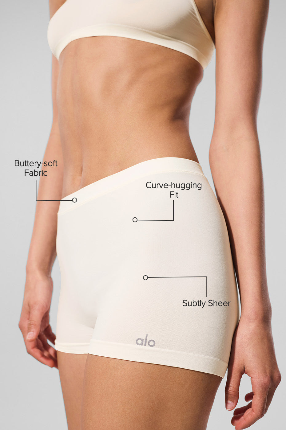 Sheer Glow Boyshort - Ivory