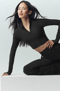 Airlift Winter Warm Ski Time Long Sleeve - Black
