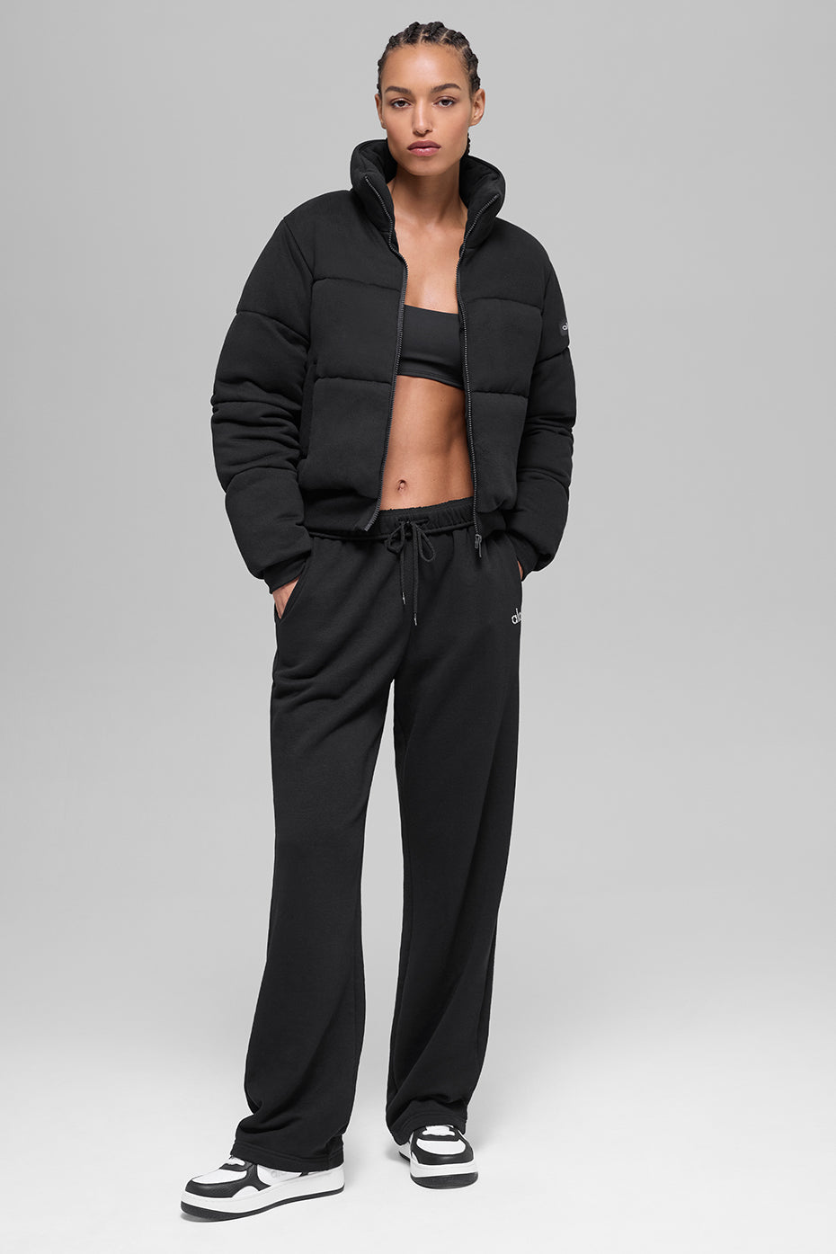 Sweatshirt Puffer - Black