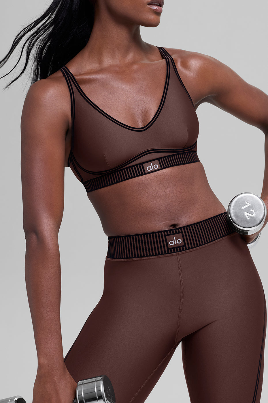 Airlift High-Waist 7/8 Line Up Legging - Brownstone