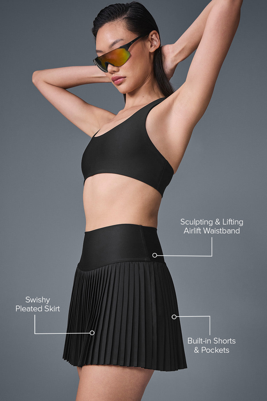 Grand Slam Tennis Skirt - Black