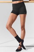 3 ALO Softsculpt High-Waist Precision Short - Black