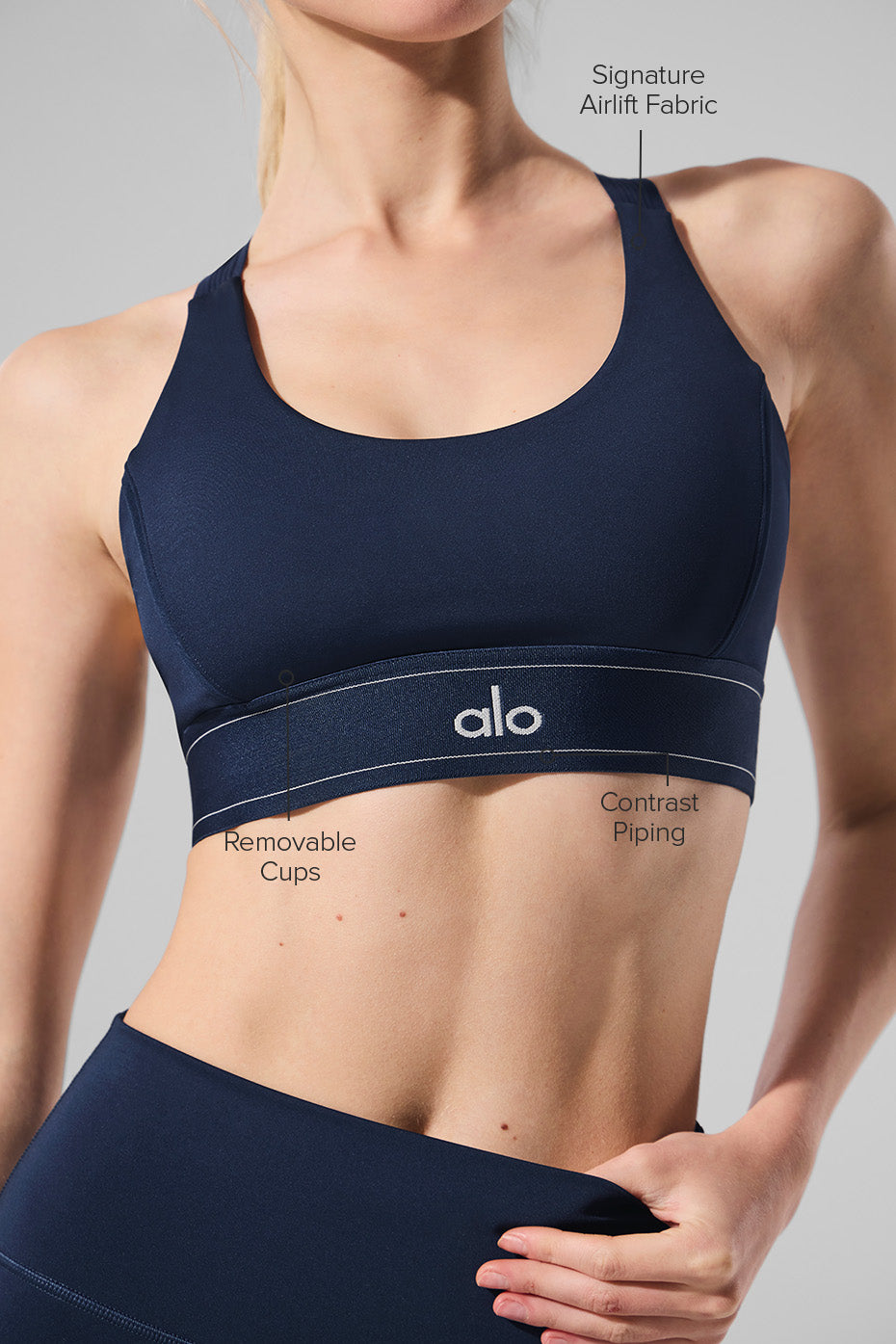 Airlift Suit Up Bra - Navy/Navy