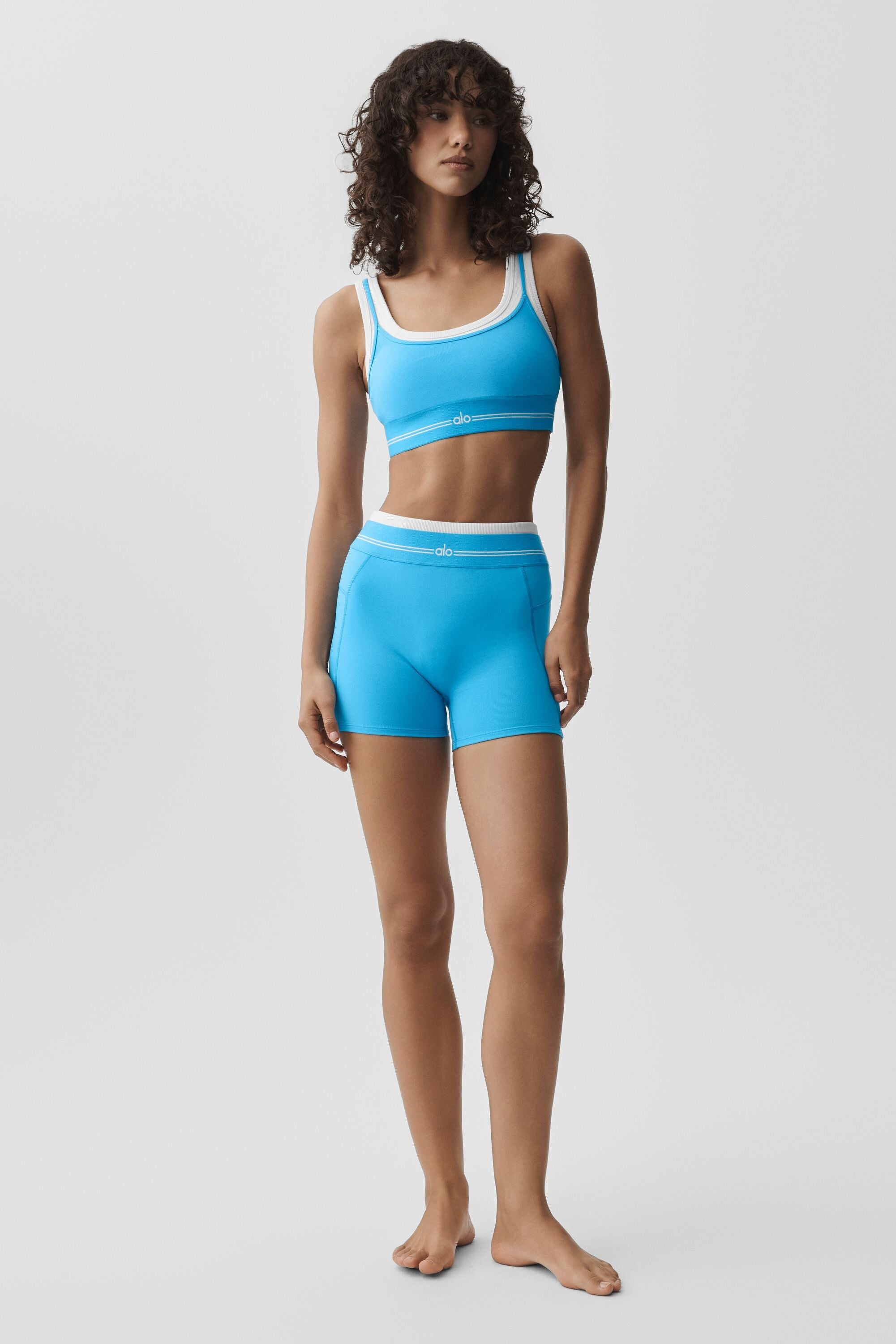 Airbrush Better Together Bra - Azure Blue/White – Women's