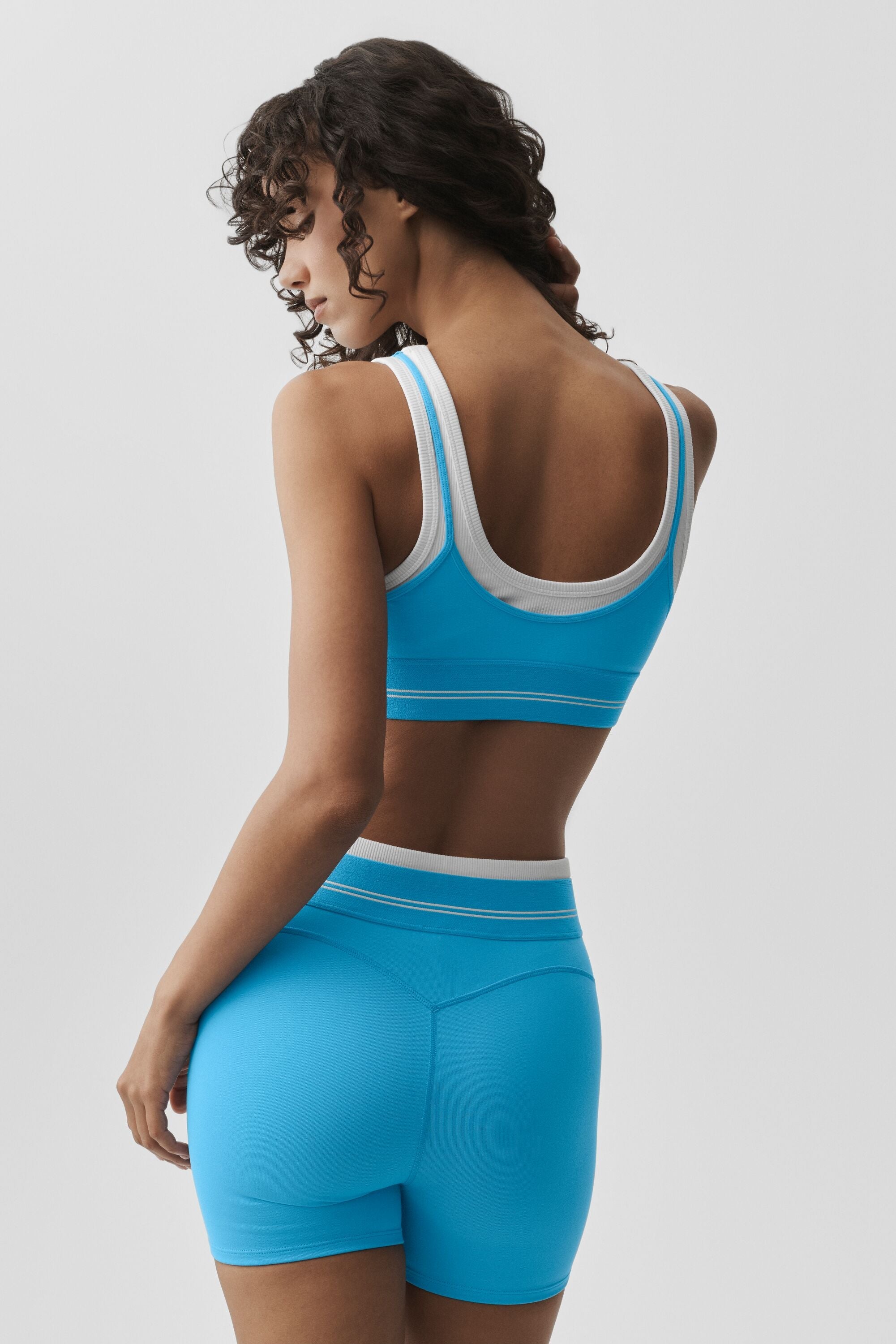 Airbrush Better Together Bra - Azure Blue/White – Women's