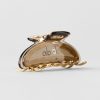 Acrylic Illusion Claw Clip - Gravel/Brushed Gold
