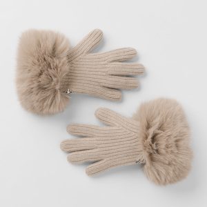 Courchevel Cashmere Gloves - Oat Heather