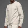 Waffle Lounge Long Sleeve Crew - Bone