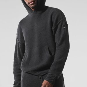 Wool Cashmere New Class Hoodie - Black