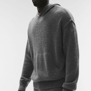 Wool Cashmere New Class Hoodie - Platinum Grey
