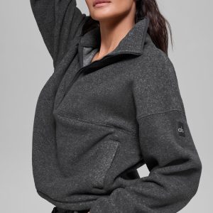 Polar Fleece Retreat Cover Up - Dark Heather Grey