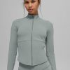 Airbrush Corset Full Zip Jacket - Lunar Grey